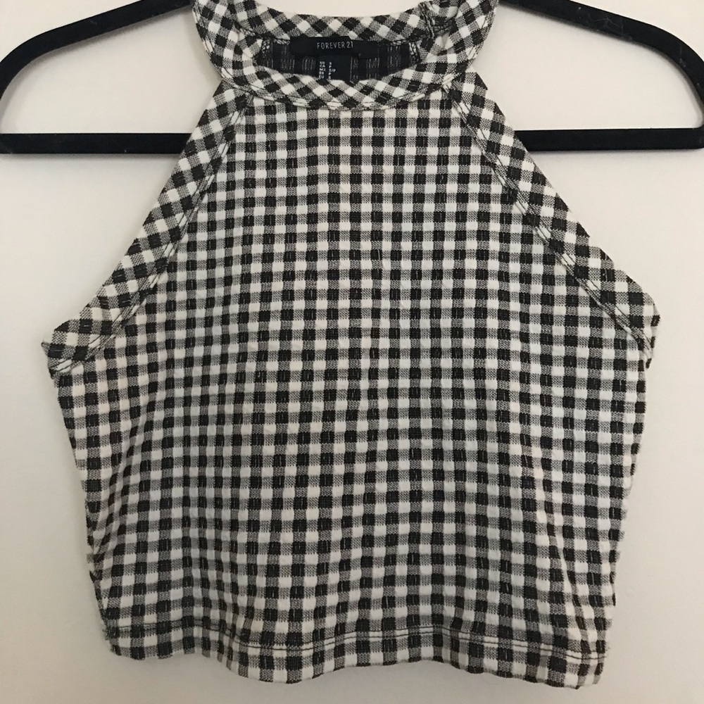 Forever 21 Crop gingham tank!